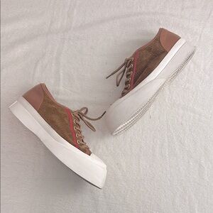 Mutma Allegra Corduroy Lace Up Sneakers